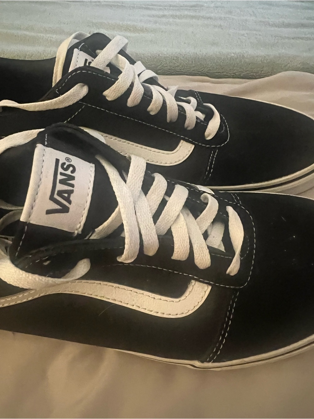 Vans Black and White Old Skool Skate Sneakers